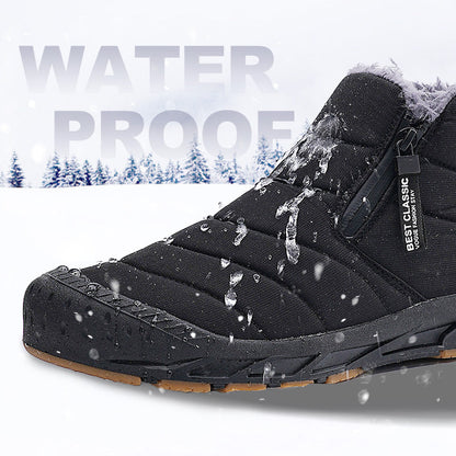 🎅Weihnachtsvorverkauf🎁Warme, wasserdichte Outdoor-Schneestiefel mit Kunstfellfutter für den Winter