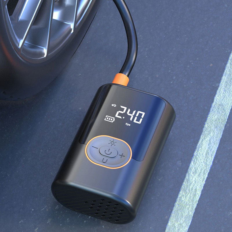 🚗JETZT 50% RABATT🔥Multifunktionaler tragbarer Autoreifenfüller mit Licht