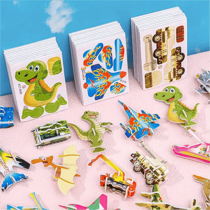 🧩 WEIHNACHTSANGEBOT 50% RABATT! ✨ Erzieherisches 3D-Cartoon-Puzzle - 57-teilig mit leuchtenden Farben für kreatives Lernen bei Kindern 🎨👧