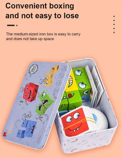 🎭 50% RABATT IM WEIHNACHTSANGEBOT! ✨ 5D-Puzzle "Gesichter-Veränderung" - Interaktives Familienspiel mit Rotierenden Ausdrücken für Kreatives Lernen 👨‍👩‍👧‍👦🔁