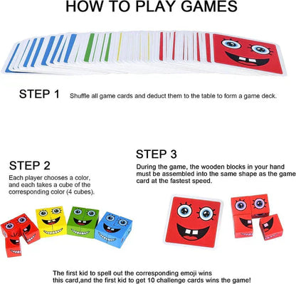 🎭 50% RABATT IM WEIHNACHTSANGEBOT! ✨ 5D-Puzzle "Gesichter-Veränderung" - Interaktives Familienspiel mit Rotierenden Ausdrücken für Kreatives Lernen 👨‍👩‍👧‍👦🔁