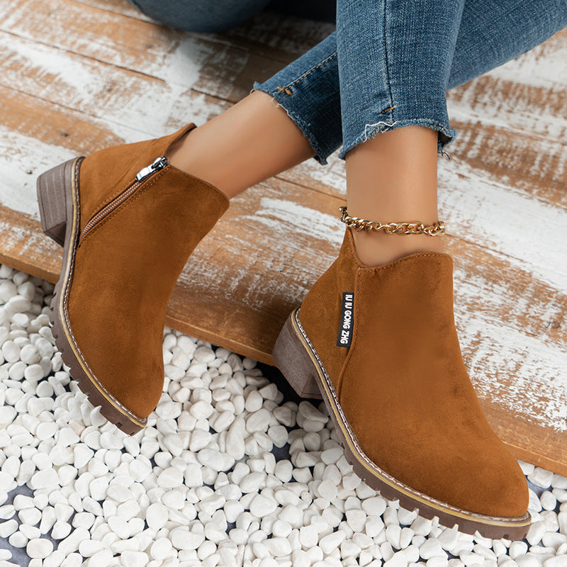 🔥Frühherbst -Hot -Umsatz 49%Rabatt 🔥auf Reißverschluss mit niedrigen Absätzen