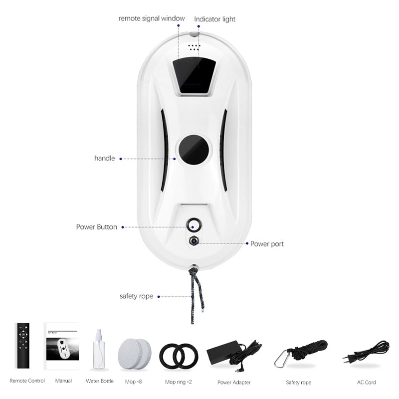 🎁Neuheiten 2026 – 60 % Rabatt💥Automatischer, intelligenter Fensterreinigungsroboter