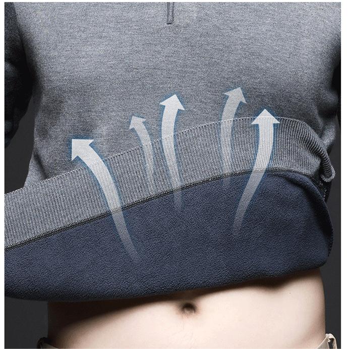 ✨Geschenkauswahl🎁 - Gefütterter und verdickter Winterpullover für Herren mit Revers
