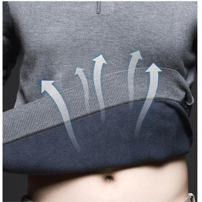 ✨Geschenkauswahl🎁 - Gefütterter und verdickter Winterpullover für Herren mit Revers
