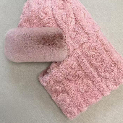 ❄️Winter-Specials❄️Winter warmer, winddichter Plüschschal mit Mütze für Damen