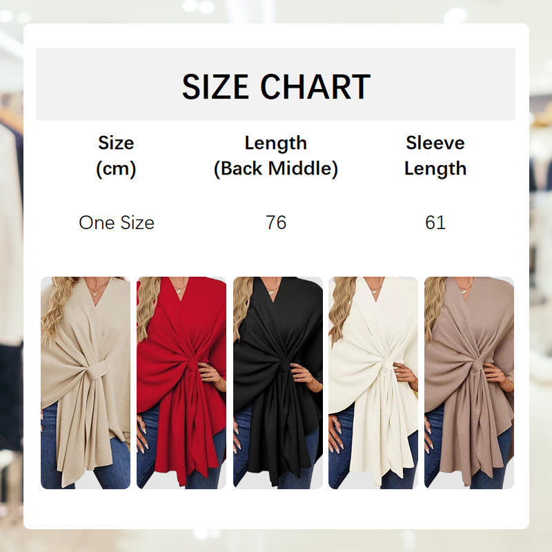 Damen-Wickeltuch mit Kreuz vorne💥50 % RABATT📢📢Großer Ausverkauf ⌛⌛