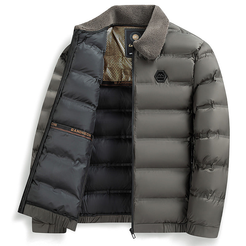 Hohe Qualität🔥Wärmende, wasserdichte Herren-Daunenjacke mit Kragen🔥
