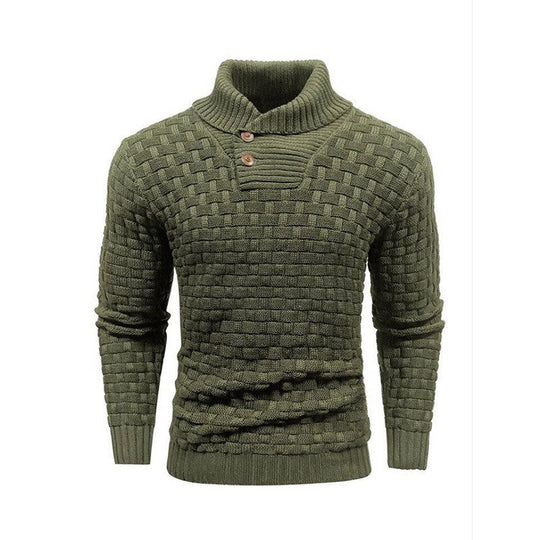 💜 LETZTER TAG DER AKTION – 30 % RABATT 💜Herren Pullover mit strukturiertem Stehkragen