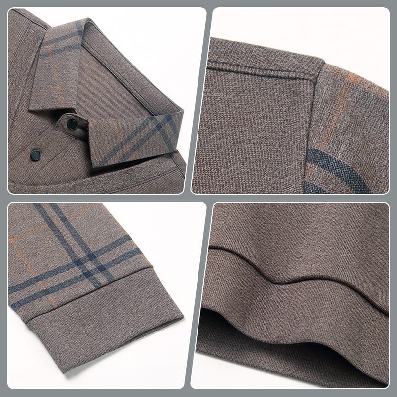 Langarm-Oberteil in Layering-Optik für Herren