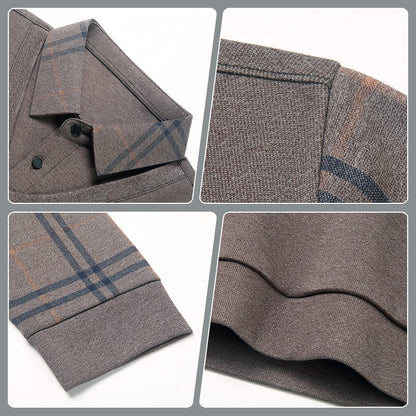 Langarm-Oberteil in Layering-Optik für Herren