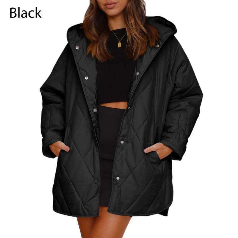 70%Rabatt🔥 Trendige leichte Steppjacke mit Kapuze für Damen im Winter
