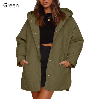 70%Rabatt🔥 Trendige leichte Steppjacke mit Kapuze für Damen im Winter