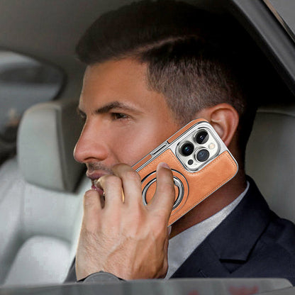 Luxuriöse Handyhülle aus PU-Leder für die iPhone 11-15-Serie