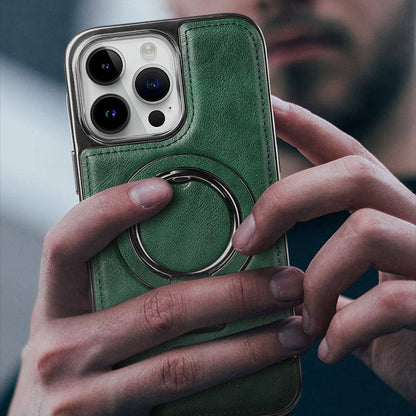 Luxuriöse Handyhülle aus PU-Leder für die iPhone 11-15-Serie