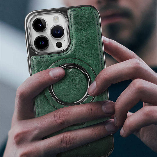 Luxuriöse Handyhülle aus PU-Leder für die iPhone 11-15-Serie