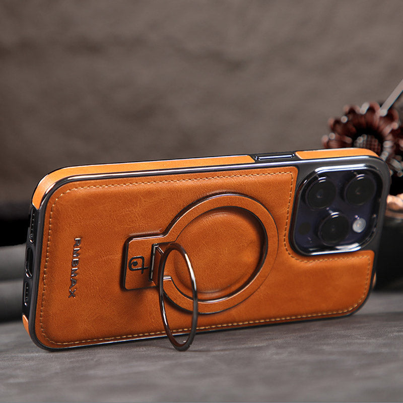 Luxuriöse Handyhülle aus PU-Leder für die iPhone 11-15-Serie