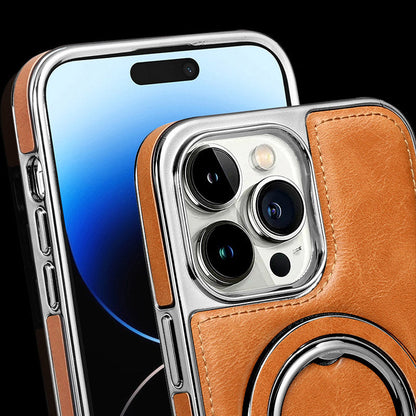 Luxuriöse Handyhülle aus PU-Leder für die iPhone 11-15-Serie