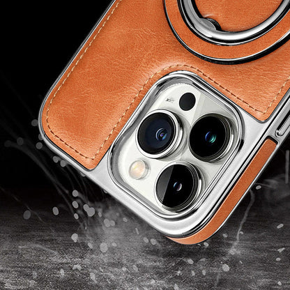 Luxuriöse Handyhülle aus PU-Leder für die iPhone 11-15-Serie