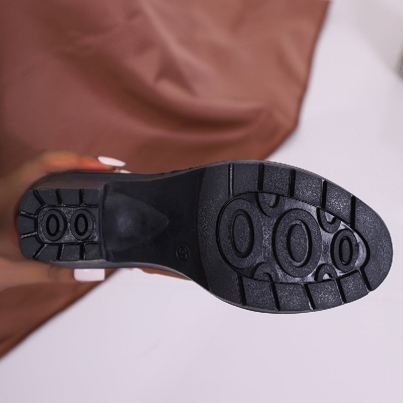 🔥Solange der Vorrat reicht 40 % Rabatt!🎉Damen Stiefeletten mit dickem Absatz und Strass-Dekor