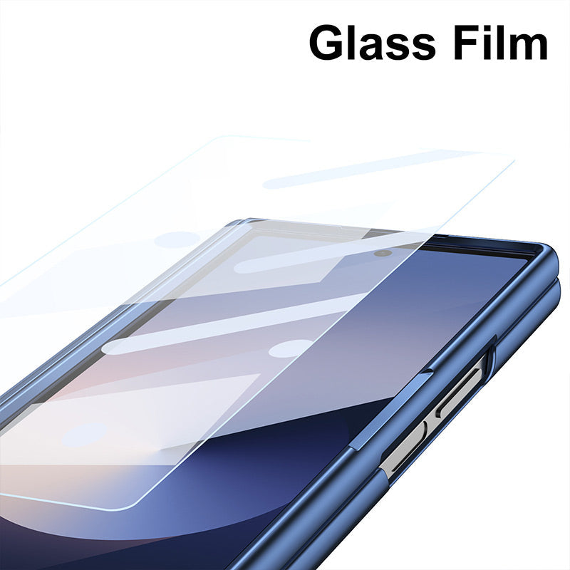 Klapphülle aus galvanisiertem Leder mit Stiftschlitz für Z FOLD 3/4/5/6