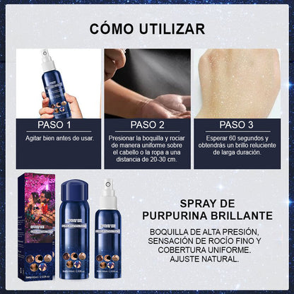 ⏳Begrenzte Zeit 50% Rabatt💥Wasserfestes Spray mit Glitter für Haare und Kleidung bei Bühnenpartys-2