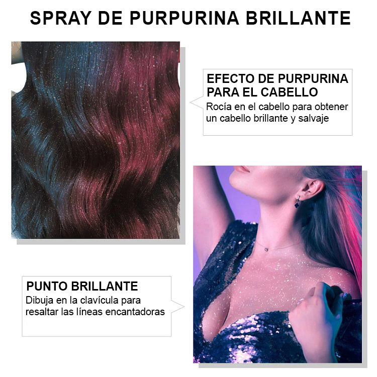 ⏳Begrenzte Zeit 50% Rabatt💥Wasserfestes Spray mit Glitter für Haare und Kleidung bei Bühnenpartys-5