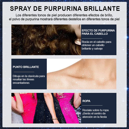 ⏳Begrenzte Zeit 50% Rabatt💥Wasserfestes Spray mit Glitter für Haare und Kleidung bei Bühnenpartys-4