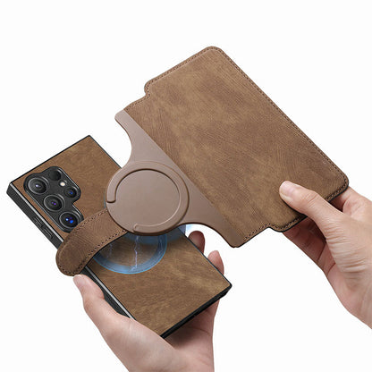 Neu eingetroffen | 2-in-1 magnetische All-Inclusive-Schutzhülle aus Leder mit abnehmbarem Kartenhalter für die Samsung Galaxy S-Serie