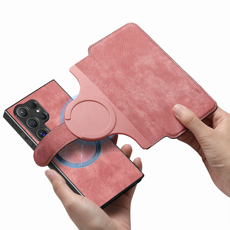 Neu eingetroffen | 2-in-1 magnetische All-Inclusive-Schutzhülle aus Leder mit abnehmbarem Kartenhalter für die Samsung Galaxy S-Serie