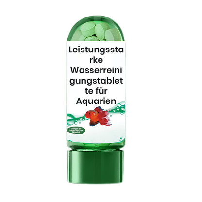 🖤Black Friday 50 % Rabatt 💥🚀Kaufen 2 und erhalten 1 gratis♻️💧Leistungsstarke Wasserreinigungstablette für Aquarien