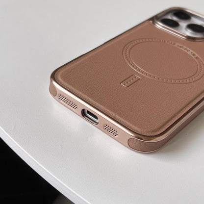 Kunstlederhülle mit magnetischer Ladefunktion für iPhone
