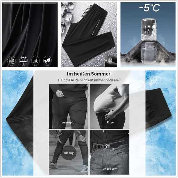 🔥LETZTER TAG 50 % RABATT🔥Sommer Herren Eis Seide Sporthose