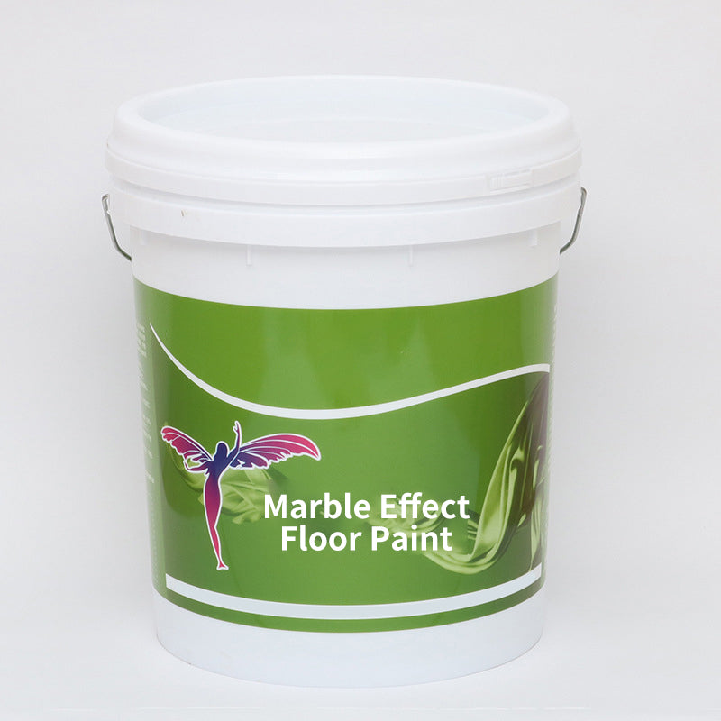 Hochglanz Epoxid-Bodenbeschichtung mit Marmoreffekt -  Kratzfest, Wasserbasis, DIY