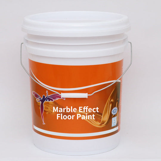 Hochglanz Epoxid-Bodenbeschichtung mit Marmoreffekt -  Kratzfest, Wasserbasis, DIY