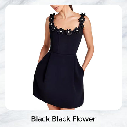 Die dame trägt einen eleganten kringelausschnitt