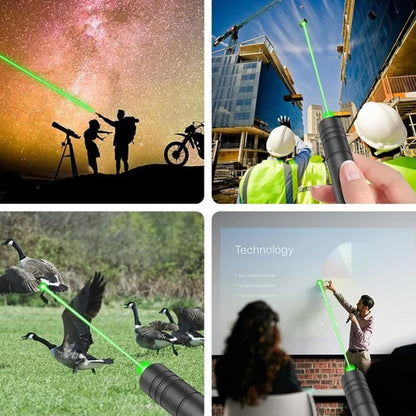 Einpunkt-Laserlicht in Rot und Grün