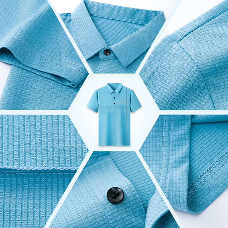 💥 Lockeres, cooles, atmungsaktives Revers-T-Shirt für Herren