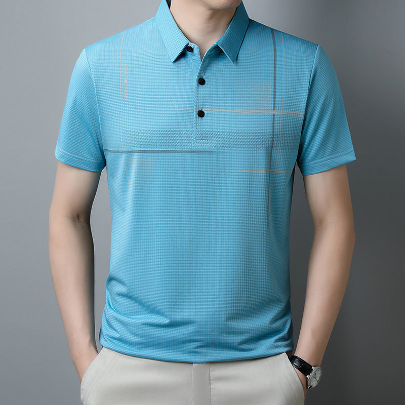 💥 Lockeres, cooles, atmungsaktives Revers-T-Shirt für Herren