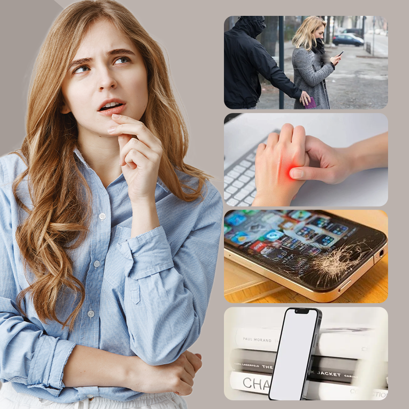 Farbverlauf Handytasche mit Ständer & Kette für iPhone Serie