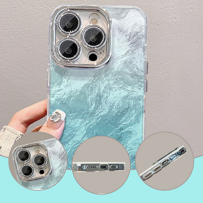 Farbverlauf Handytasche mit Ständer & Kette für iPhone Serie