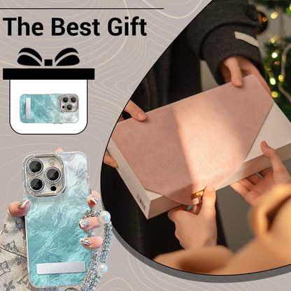 Farbverlauf Handytasche mit Ständer & Kette für iPhone Serie