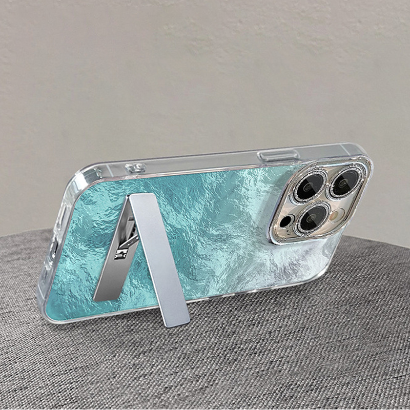 Farbverlauf Handytasche mit Ständer & Kette für iPhone Serie