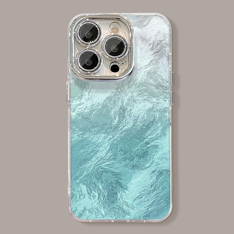 Farbverlauf Handytasche mit Ständer & Kette für iPhone Serie