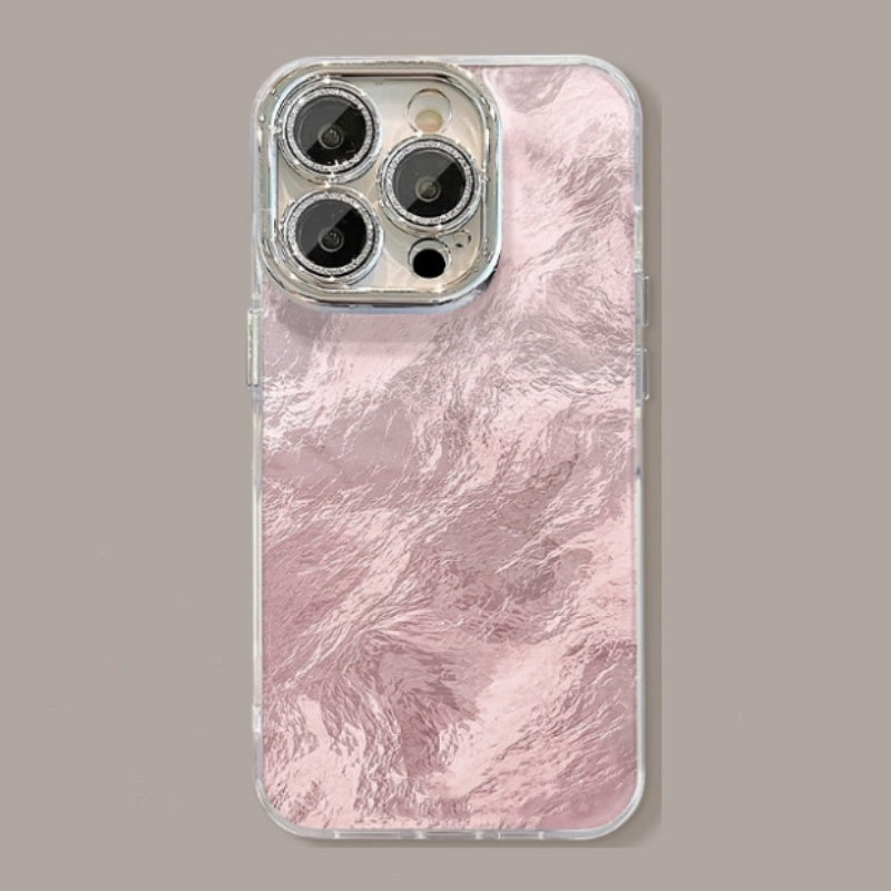 Farbverlauf Handytasche mit Ständer & Kette für iPhone Serie