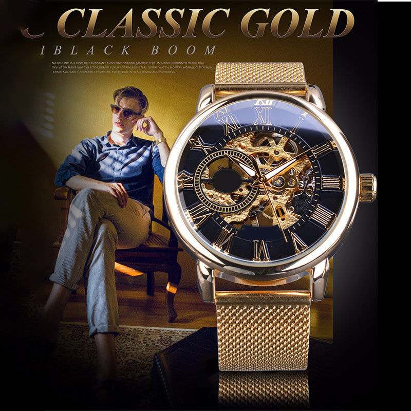 ⏳Zeitlich begrenztes Sonderangebot⌛Skelett-Herrenuhren mit mechanischer Lünette