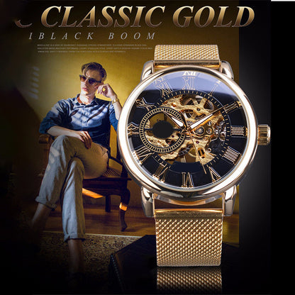 ⏳Zeitlich begrenztes Sonderangebot⌛Skelett-Herrenuhren mit mechanischer Lünette