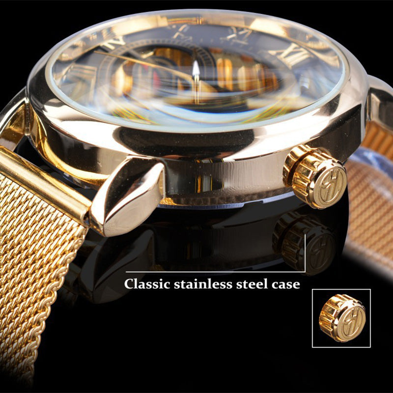 ⏳Zeitlich begrenztes Sonderangebot⌛Skelett-Herrenuhren mit mechanischer Lünette