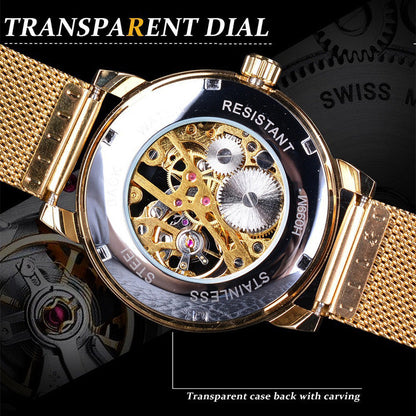 ⏳Zeitlich begrenztes Sonderangebot⌛Skelett-Herrenuhren mit mechanischer Lünette