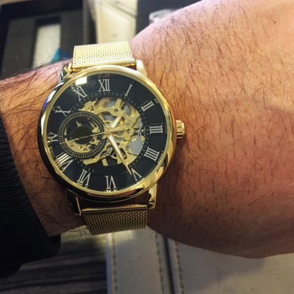 ⏳Zeitlich begrenztes Sonderangebot⌛Skelett-Herrenuhren mit mechanischer Lünette